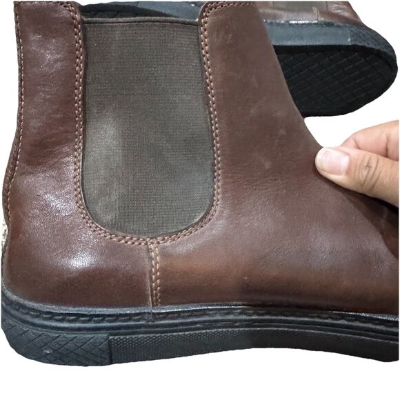 Frye Chelsea Boots Mens 11.5 Brown Leather Pull On Ankle Boots main image 6